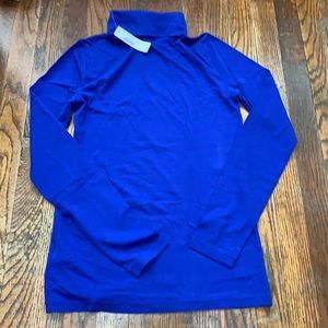 J crew tissue turtleneck blue
